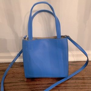 Bright Blue Leather Banana Republic Bag